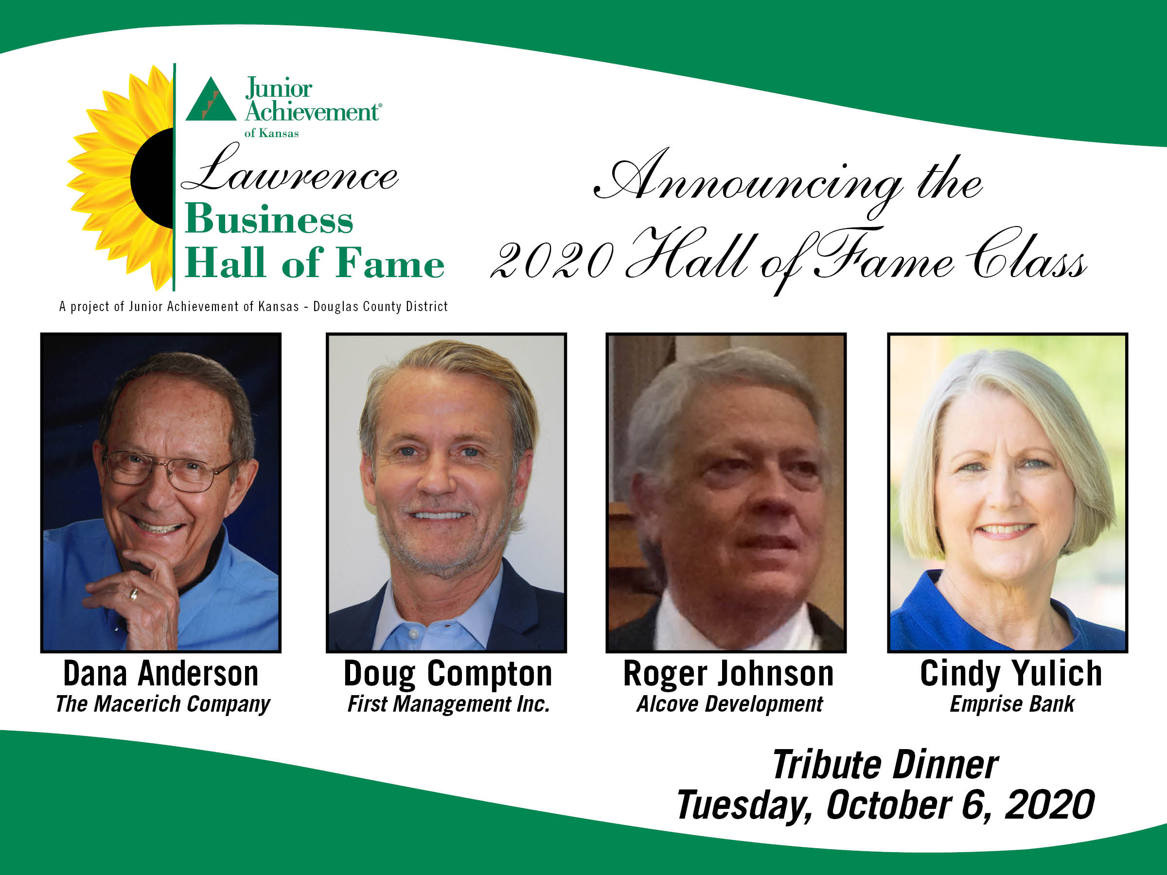 2020 Lawrence Business Hall Of Fame Laureate Announcement Junior Achievement Of Kansas